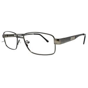 Enhance	3858 Gunmetal/Silver 55-17-145mm Eyeglasses FRAMES ONLY - GOOD CONDITION